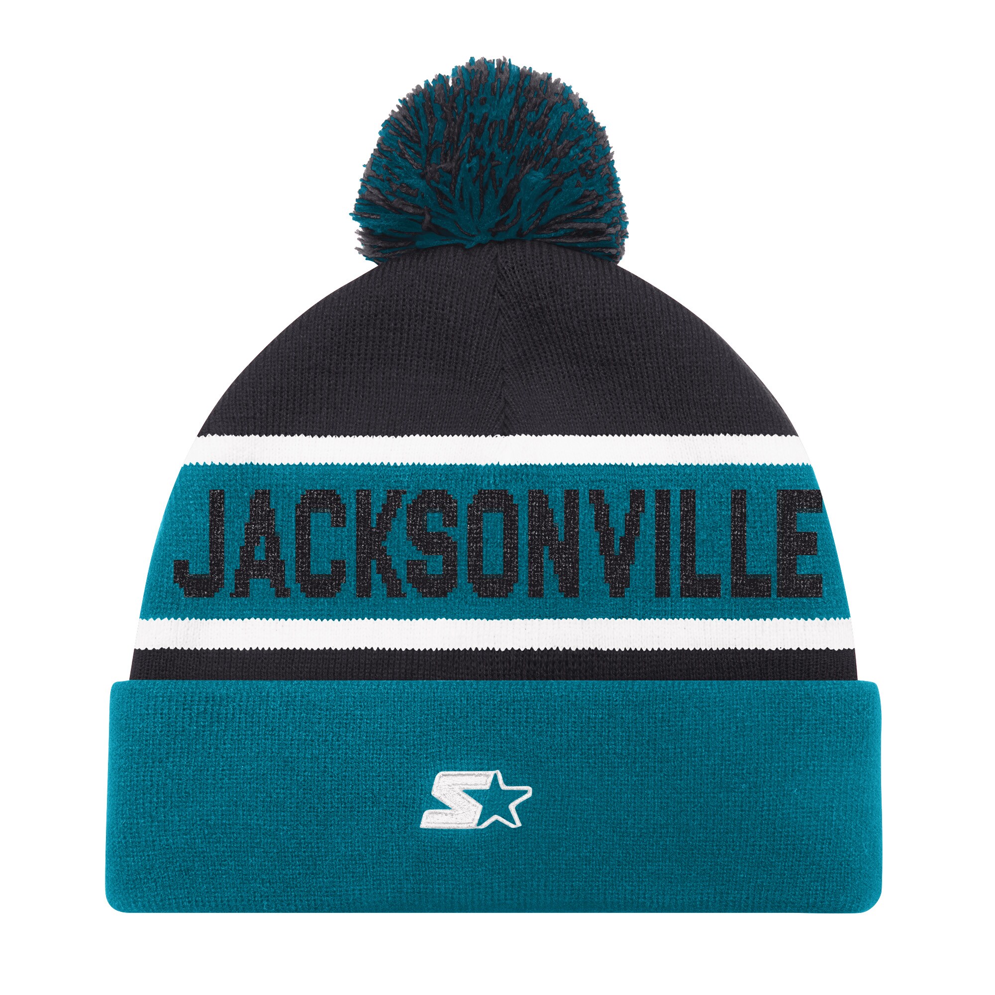 unisex starter teal jacksonville jaguars cuffed knit hat with pom Collection – Jaguars Jerseys & Hats for Every Fan