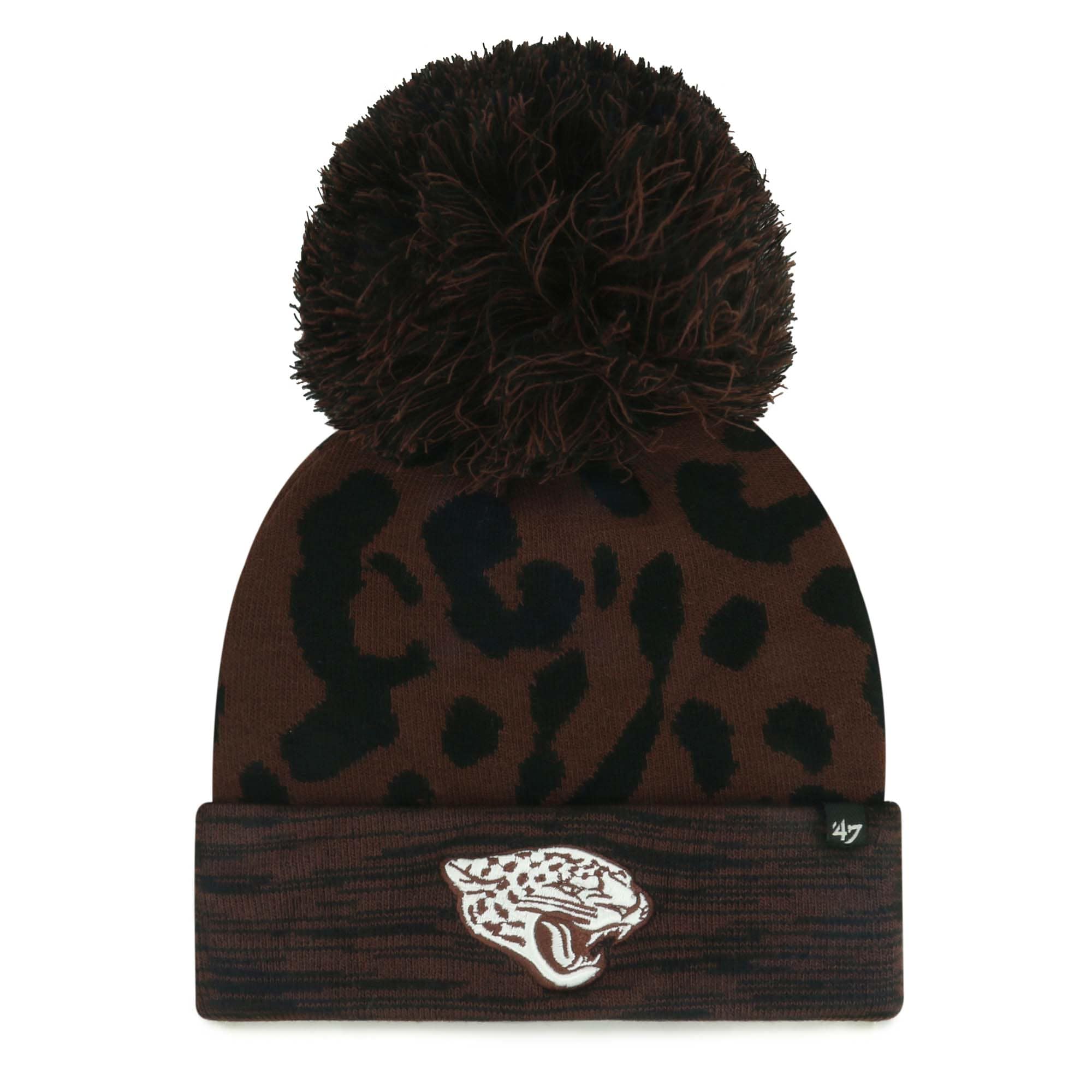 womens 47 brown jacksonville jaguars cacao cuffed knit hat with pom Collection – Jaguars Jerseys & Hats for Every Fan