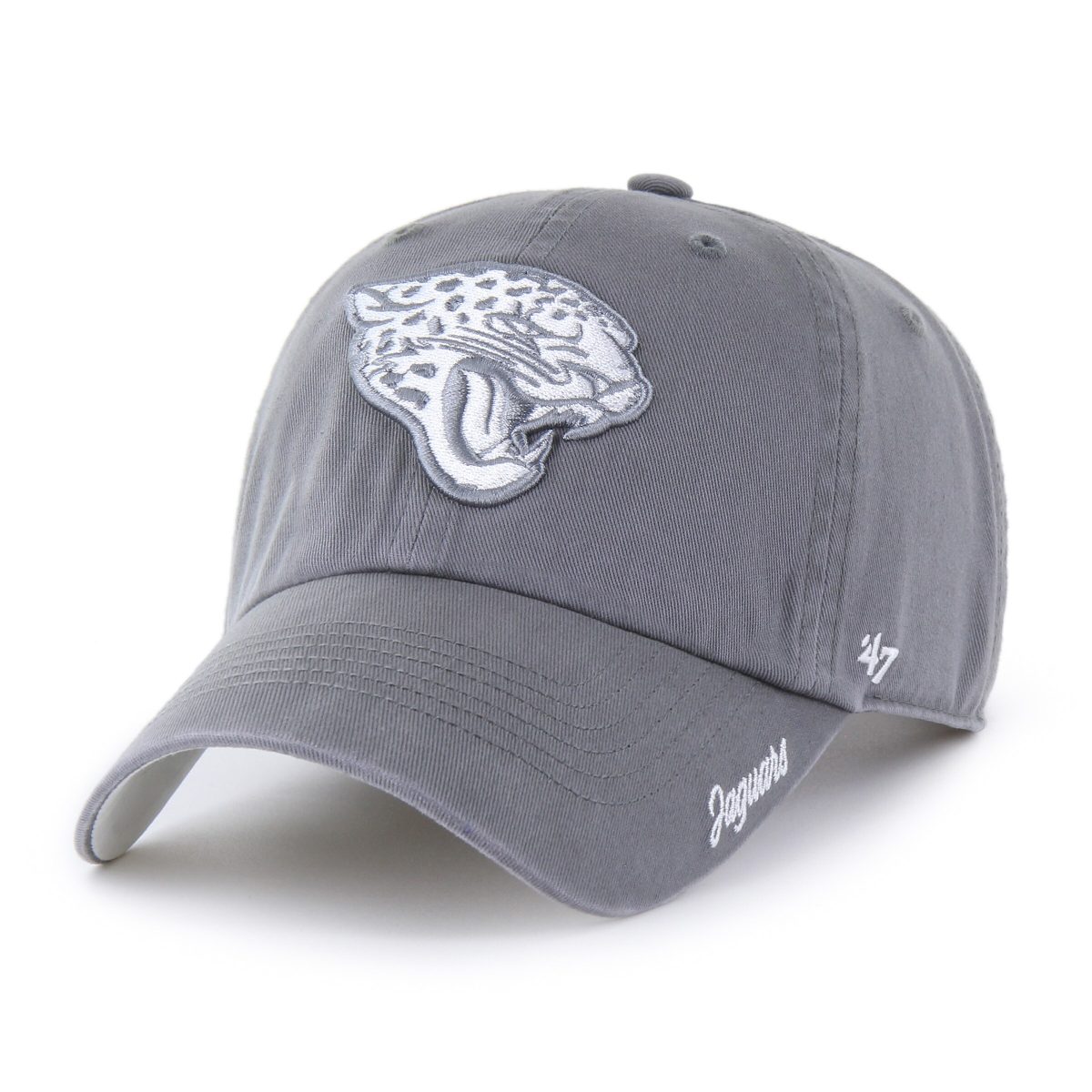 womens 47 gray jacksonville jaguars luminance cheer clean up adjustable hat Collection – Jaguars Jerseys & Hats for Every Fan