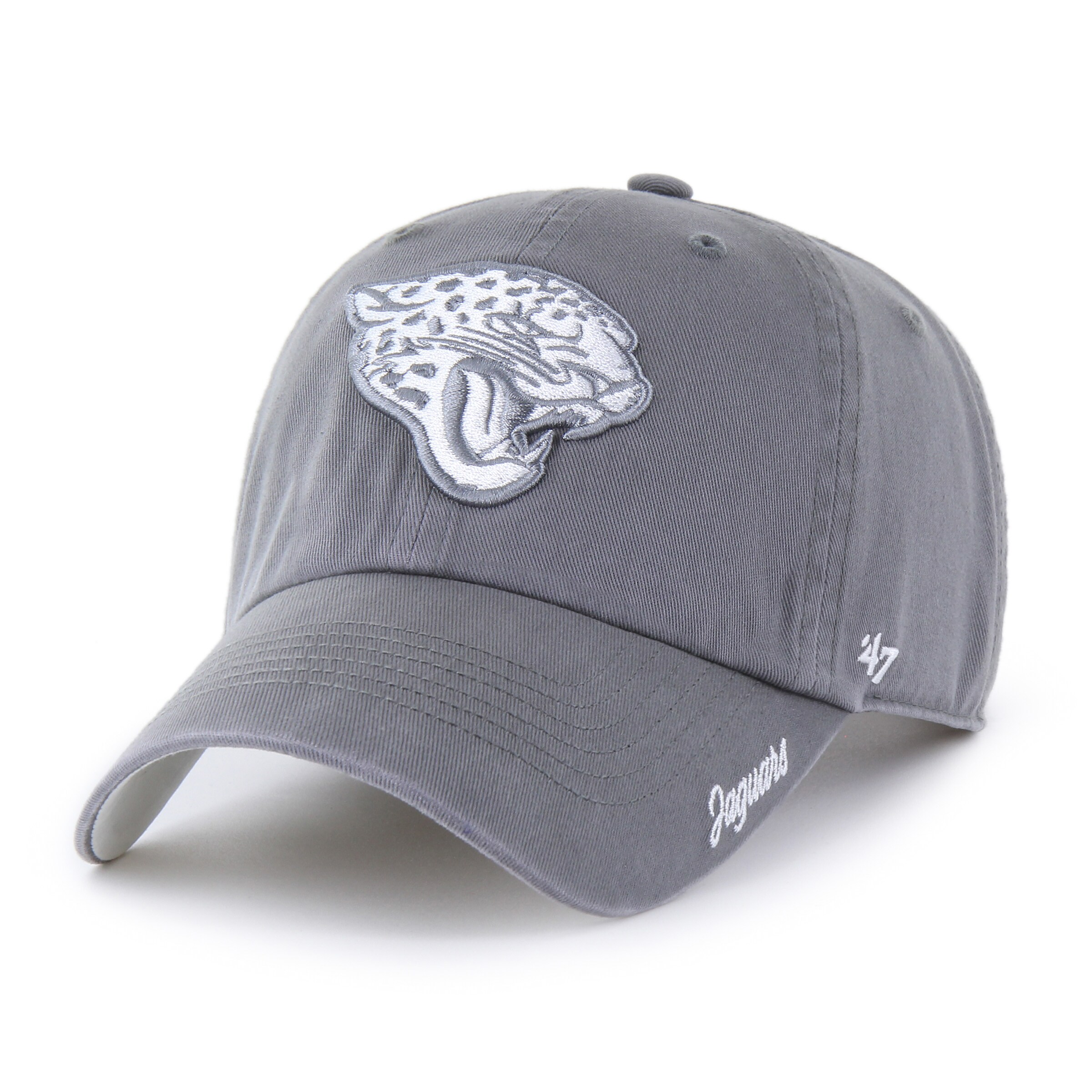 womens 47 gray jacksonville jaguars luminance cheer clean up adjustable hat Collection – Jaguars Jerseys & Hats for Every Fan