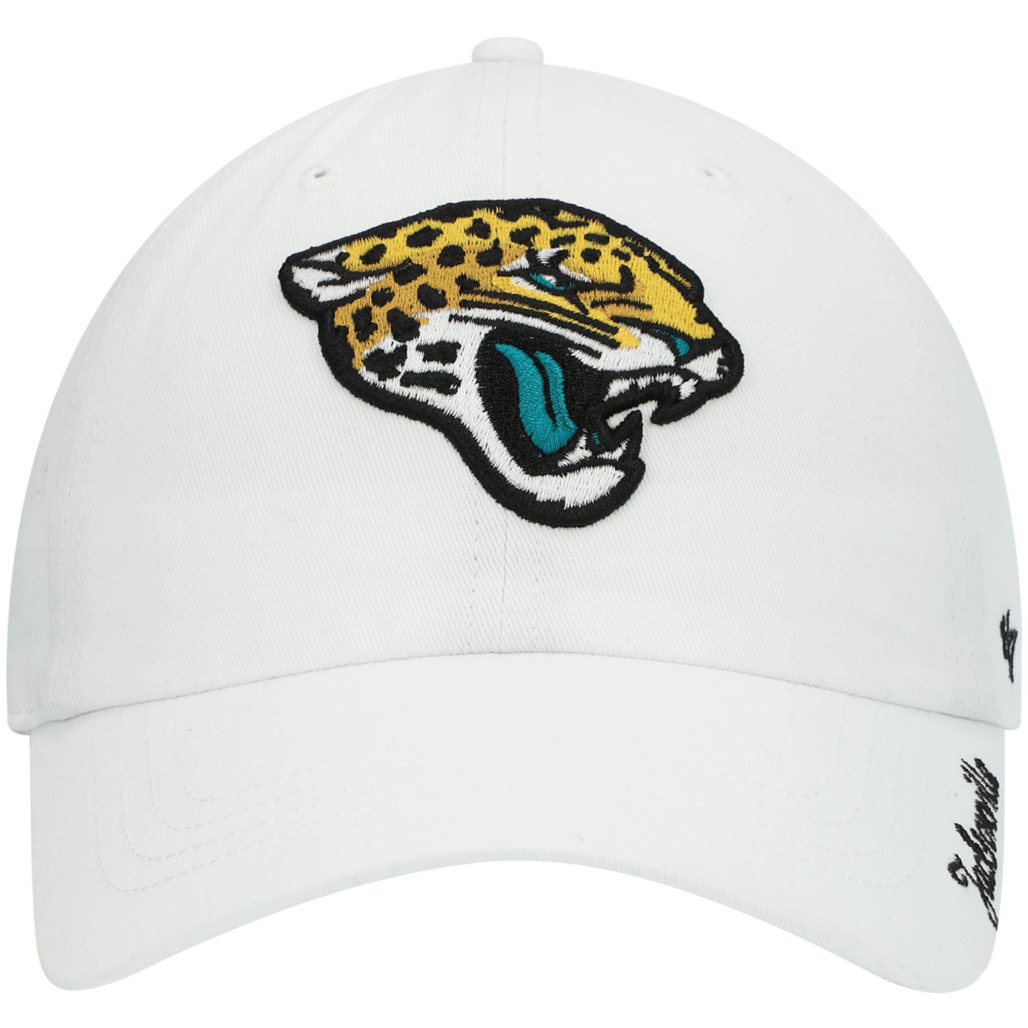 womens 47 white jacksonville jaguars miata clean up logo adjustable hat Collection – Jaguars Jerseys & Hats for Every Fan