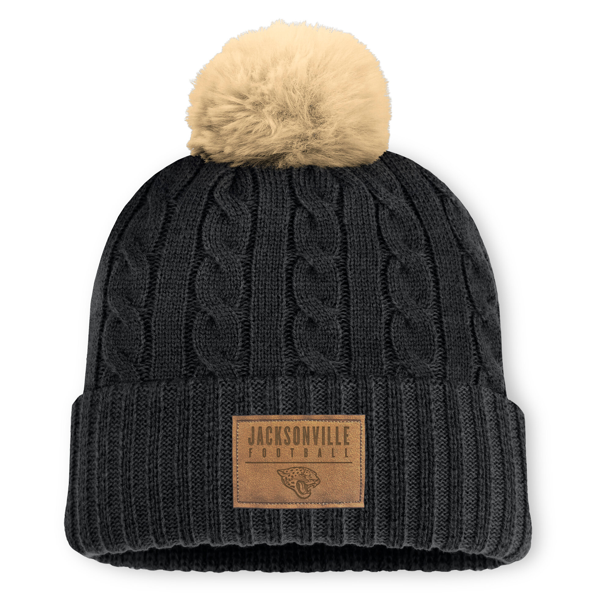 womens fanatics black jacksonville jaguars cable knit cuffed hat with pom Collection – Jaguars Jerseys & Hats for Every Fan
