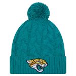 womens new era teal jacksonville jaguars cable cuffed knit hat with pom Collection – Jaguars Jerseys & Hats for Every Fan