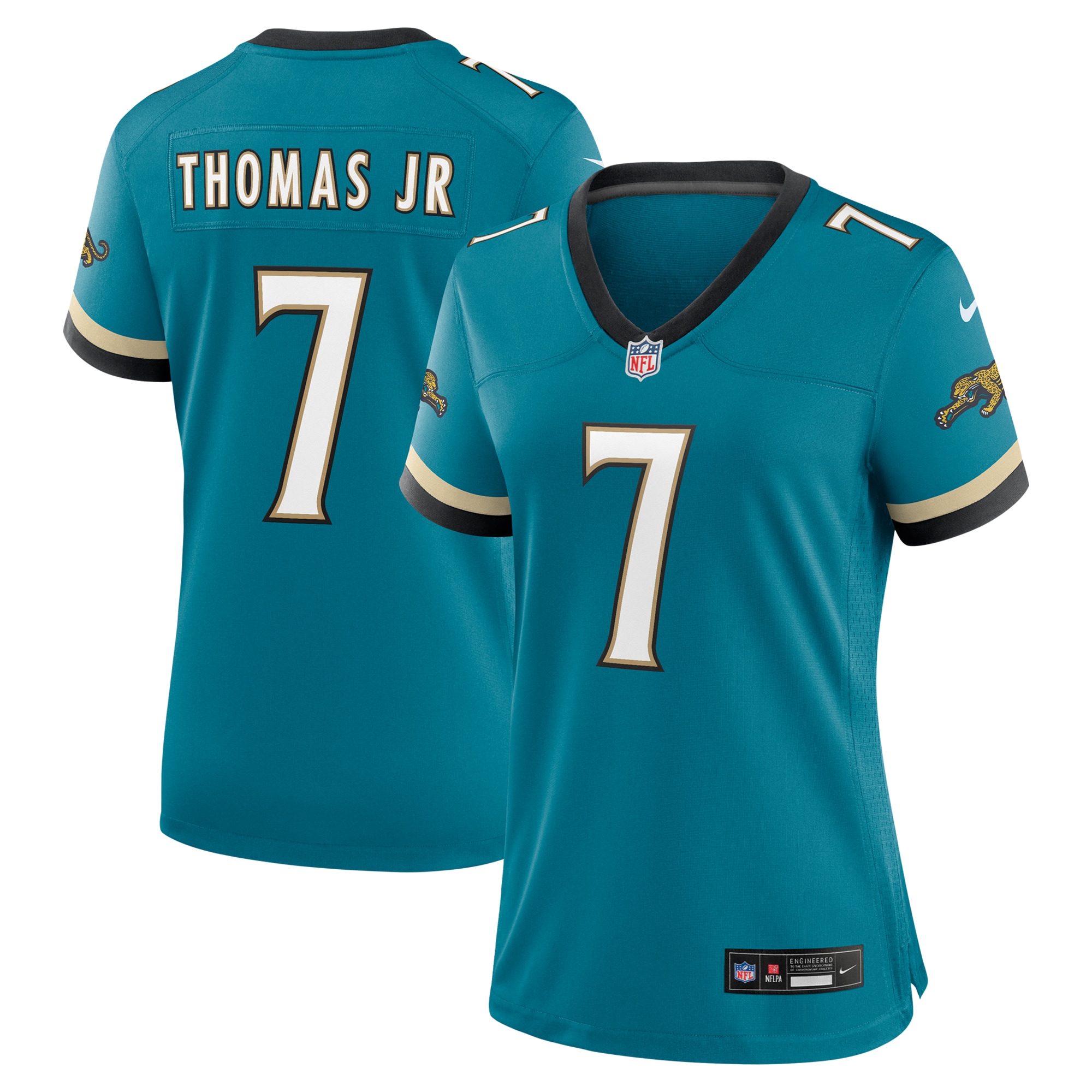 womens nike brian thomas jr. teal jacksonville jaguars prowler throwback game jersey Collection – Jaguars Jerseys & Hats for Every Fan