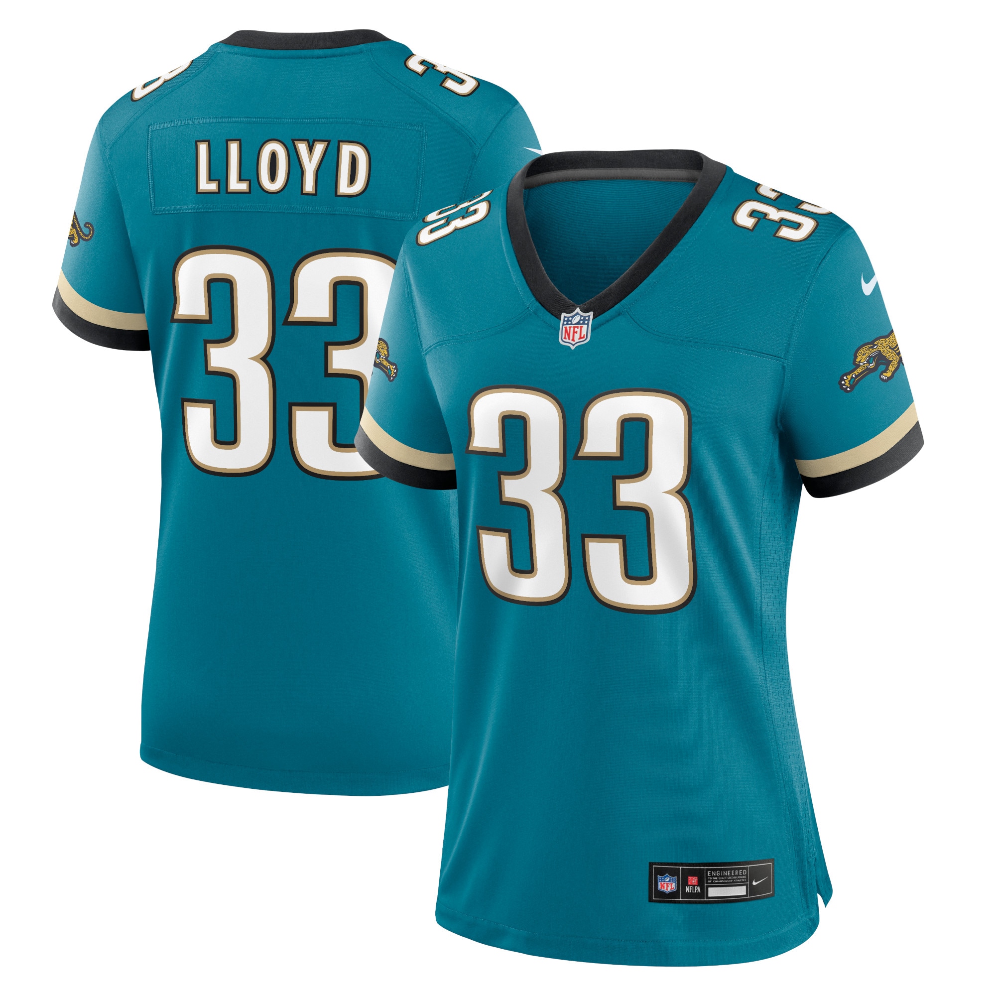 womens nike devin lloyd teal jacksonville jaguars prowler throwback game jersey Collection – Jaguars Jerseys & Hats for Every Fan