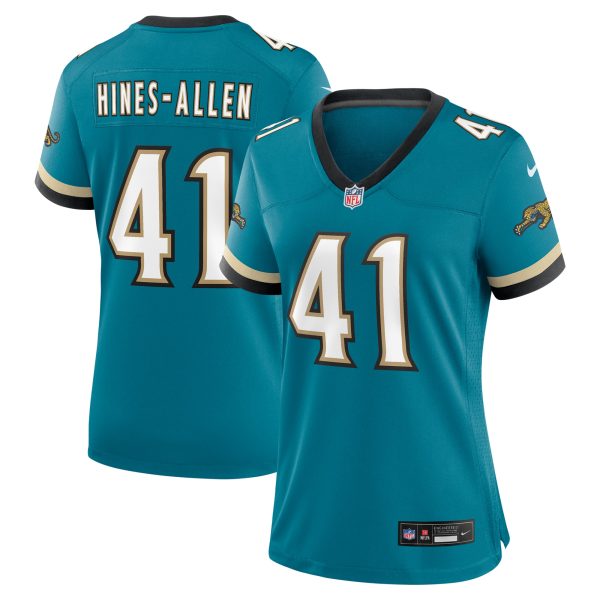 womens nike josh hines-allen teal jacksonville jaguars prowler throwback game jersey Collection – Jaguars Jerseys & Hats for Every Fan
