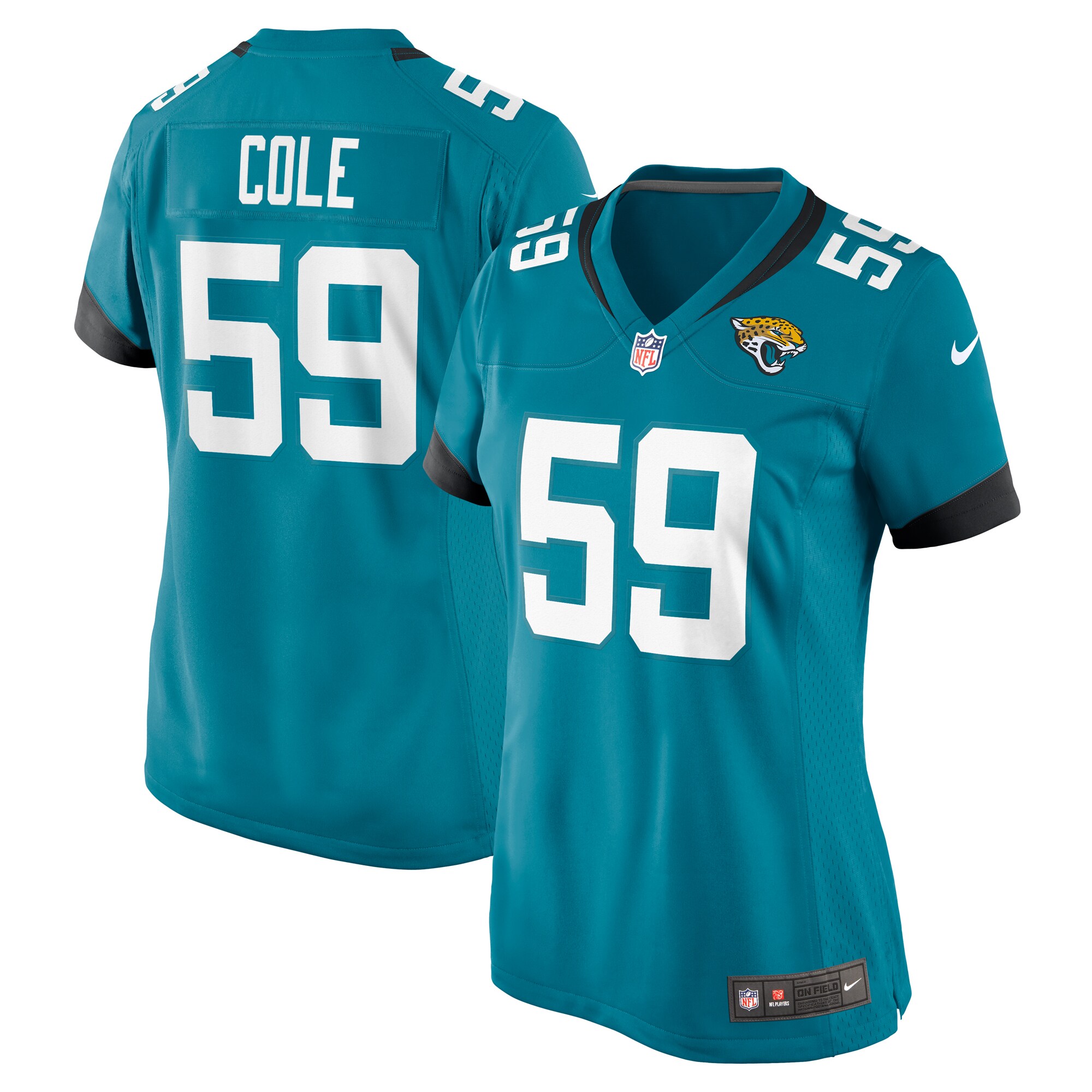 womens nike myles cole teal jacksonville jaguars game jersey Collection – Jaguars Jerseys & Hats for Every Fan