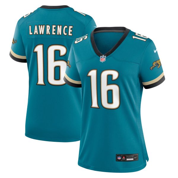 womens nike trevor lawrence teal jacksonville jaguars prowler throwback game jersey Collection – Jaguars Jerseys & Hats for Every Fan