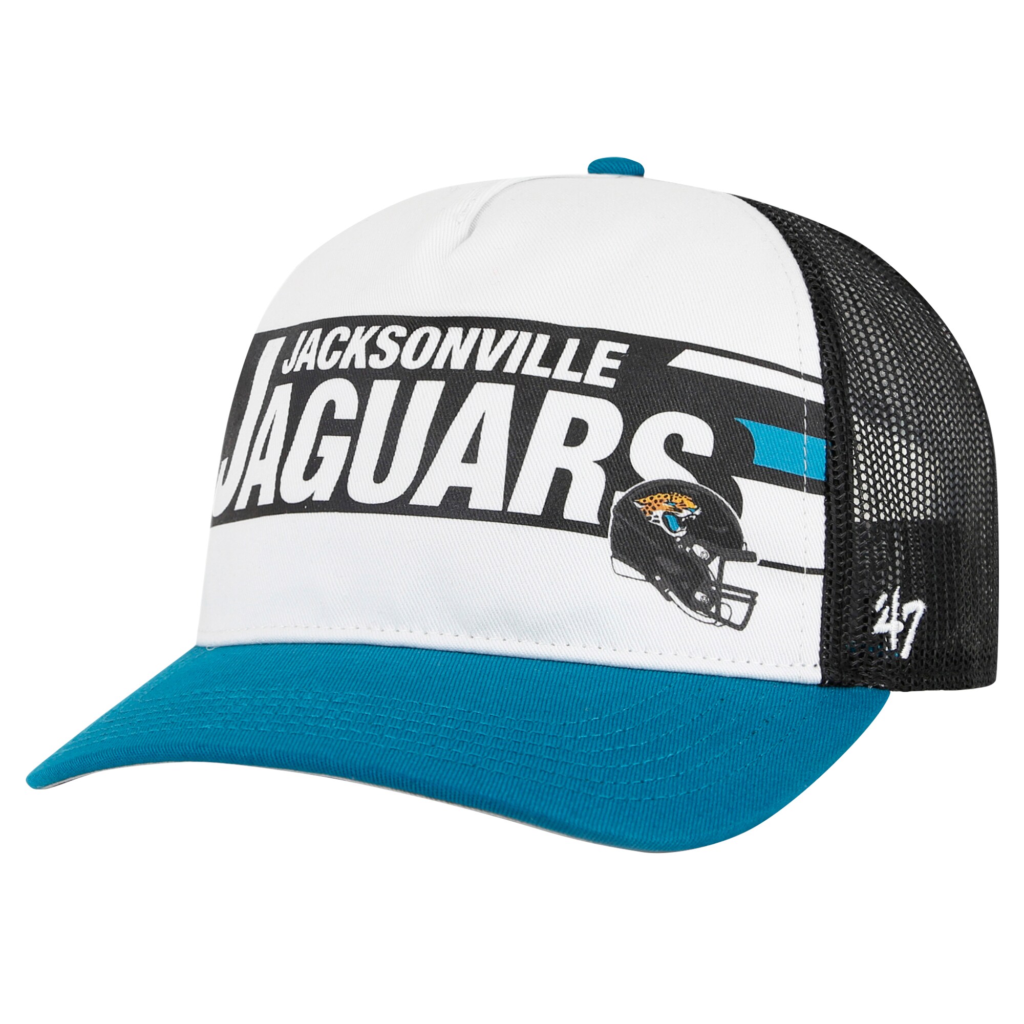 youth 47 whiteteal jacksonville jaguars trucker adjustable hat Collection – Jaguars Jerseys & Hats for Every Fan