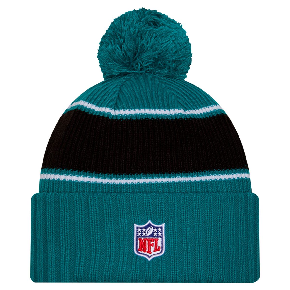 youth new era teal jacksonville jaguars 202425 sideline cuffed knit hat with pom Collection – Jaguars Jerseys & Hats for Every Fan