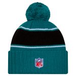 youth new era teal jacksonville jaguars 202425 sideline cuffed knit hat with pom Collection – Jaguars Jerseys & Hats for Every Fan